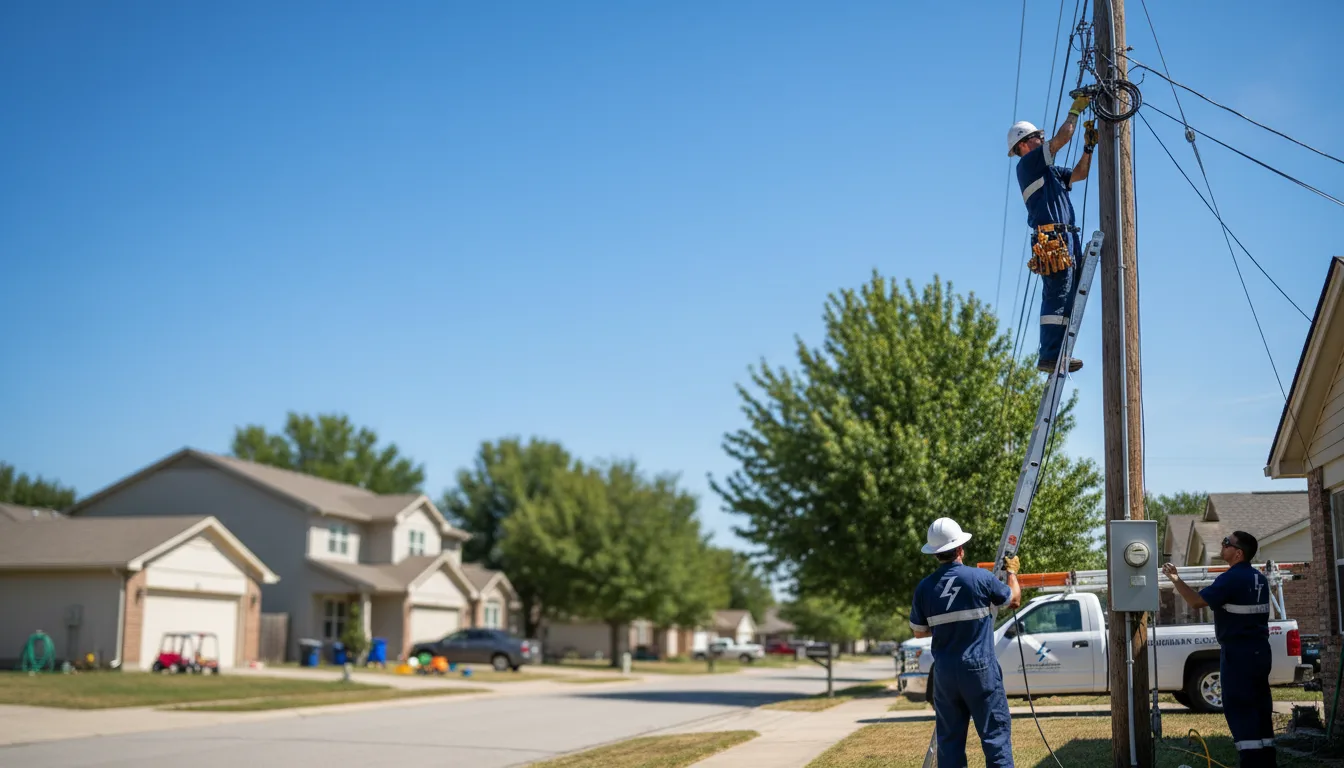 Residential electrician providing installation services in Quinby, VA